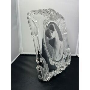 Ornate Picture Frame Baroque Rococo Lead‎ Crystal Oval Mikasa 9x11”